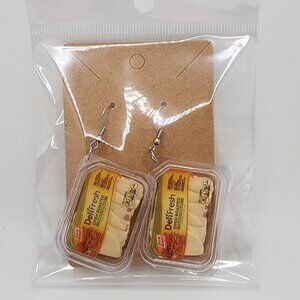 Mini-Brands "DeliFresh Oven Roasted Turkey" Stainless Steel Fishhook Earrings